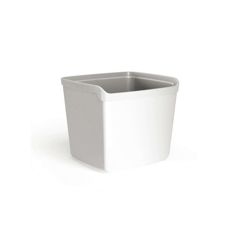 Bicchiere portapenne Mydesk - 8,7 x 7,4 x 10 cm - bianco - Arda
