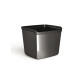 Bicchiere portapenne Mydesk - 8,7 x 7,4 x 10 cm - nero - Arda