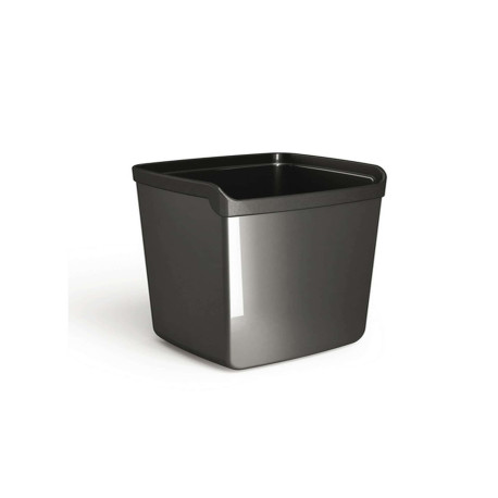 Bicchiere portapenne Mydesk - 8,7 x 7,4 x 10 cm - nero - Arda