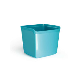 Bicchiere portapenne Mydesk - 8,7 x 7,4 x 10 cm - turchese - Arda