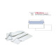 Busta SILVER90 STRIP FSC - bianca - internografata - senza finestra - 110 x 230 mm - 90 gr - Pigna Envelopes - conf. 25 pezzi