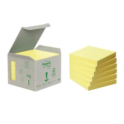 Blocco Post-it Notes Green - 654-1B - 76 x 76 mm - giallo - 100 fogli - riciclabile 100% - Post-it