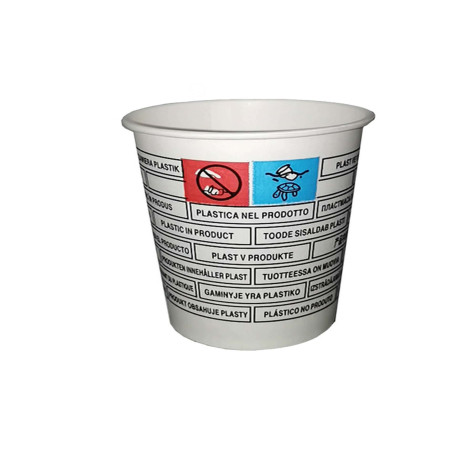 Bicchieri in carta - 180 ml - con marcatura S.U.P - Dopla - conf. 50 pezzi