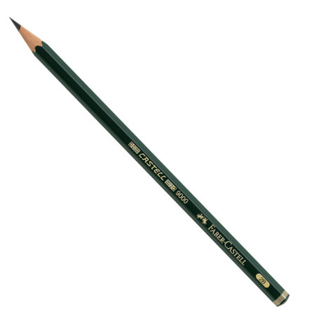 Matita in grafite Castell 9000 - gradazione 2B - esagonale - Faber-Castell