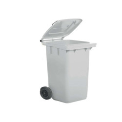 Bidone carrellato - 48x55x93 cm - 120 L - bianco - Mobil Plastic