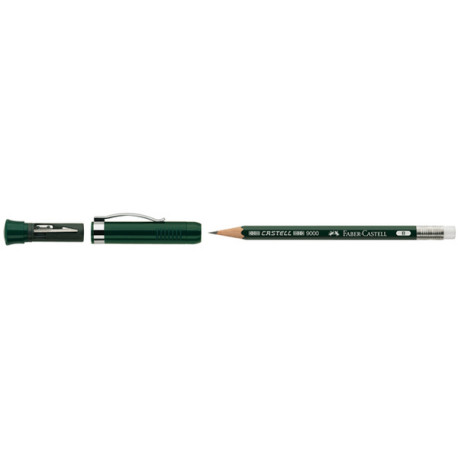 Matita in grafite castell 9000 Extender - gradazione B - Faber-Castell - set regalo con temperamatite