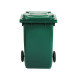 Bidone carrellato - 48x55x93 cm - 120 L - verde scuro - Mobil Plastic