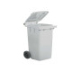 Bidone carrellato - 58x73x107 cm - 240 L - bianco - Mobil Plastic