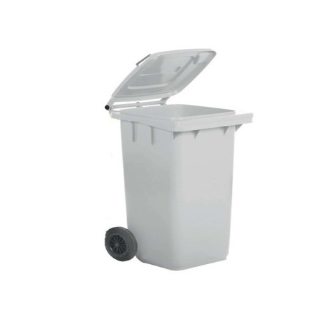 Bidone carrellato - 58x73x107 cm - 240 L - bianco - Mobil Plastic