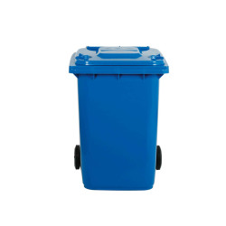 Bidone carrellato - 58x73x107 cm - 240 L - blu - Mobil Plastic