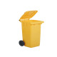 Bidone carrellato per raccolta differenziata - 240 L -  giallo - Mobil Plastic
