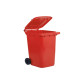 Bidone carrellato per raccolta differenziata - 240 L - rosso - Mobil Plastic