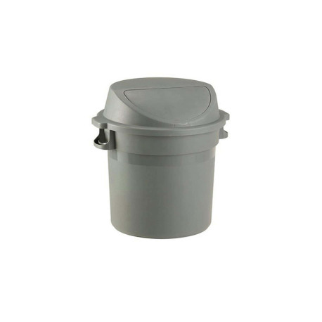 Bidone Maxipush - diametro 55,5 cm - altezza 78 cm - PPL - 80 L - grigio - Medial
