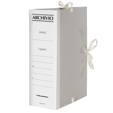 Faldone - lacci incollati - tela - 35 x 25 cm - dorso 10 cm - Starline