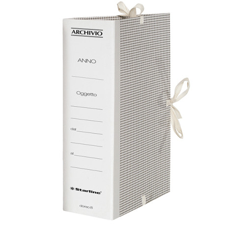 Faldone - lacci incollati - tela - 35 x 25 cm - dorso 8 cm - Starline