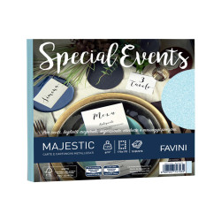 Busta Special Events - 170 x 170 mm - 120 gr - azzurro - Favini - conf. 10 buste
