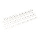 Fellowes Plastic Comb Oval - 32 mm - 21 anelli - A4 (210 x 297 mm) - 280 pagine - bianco - 50 pezzi pettine per la rilegatura i