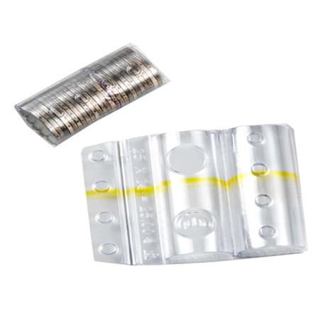 Blister portamonete - 1 euro - fascia gialla - Iternet - sacchetto da 100 blister