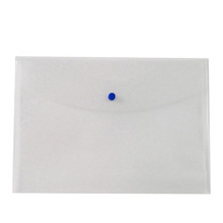 Busta con bottone - A4 - PP - trasparente neutro - Starline