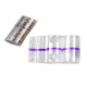 Blister portamonete - 2 euro - fascia viola - Iternet - sacchetto da 100 blister