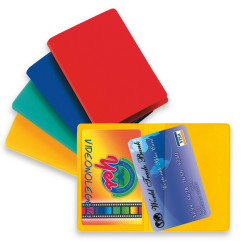 Busta porta card - 5,8 x 8,7 cm - 2 tasche - colori assortiti - Sei Rota