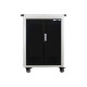Helgi Omnichart UV 36 - Carrello carico e pulizia UV - angoli arrotondati - per 36 tablet / notebook - bloccabile - plastica - 