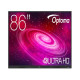Optoma 1861RK, 2,18 m (86"), 350 cd/m², 1,07 miliardi di colori, 3840 x 2160 Pixel, 4K Ultra HD, IPS