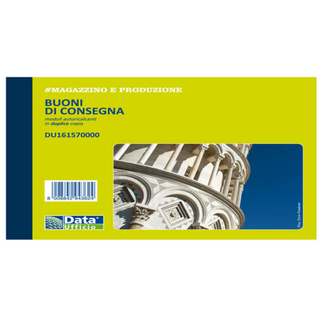 Blocco buoni di consegna - 50/50 copie autoric. - 11,5 x 16,5 cm - DU161570000 - Data Ufficio