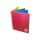 Blasetti One Color 4X4 - Taccuino - rilegatura a spirale - A4 - 120 fogli / 240 pagine - quadrettato - 4 fori - disponibile in 