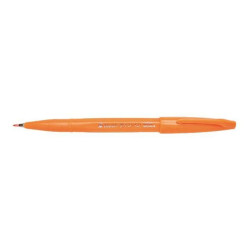 Pentel Arts Touch Sign Pen - Penna con punta a pennello - arancione - inchiostro base acqua - 0.3-0.7 mm