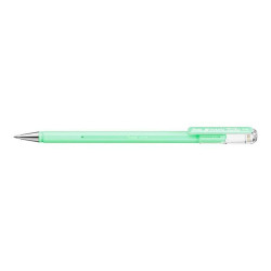 Pentel Hybrid Milky - Penna a sfera - permanente - per carta fotografica - verde pastello - inchiostro gel - 0.8 mm