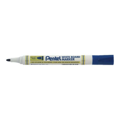 Pentel MW85 - Marcatore - per lavagna bianca - blu - inchiostro pigmentato - 2.1 mm (pacchetto di 12)