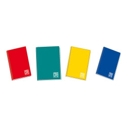 Blasetti One Color MAXI - Taccuino - cartonato - A4 - 60 fogli / 120 pagine - a quadretti - assortiti (pacchetto di 5)