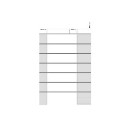 Blocco comande a 7 tagliandi - 25/25 fogli autoricalcanti - 22 x 10cm - Edipro