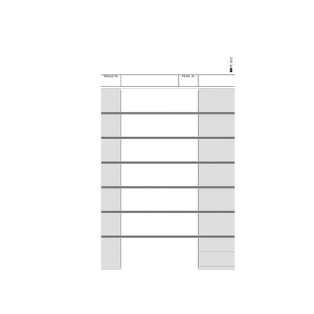 Blocco comande a 7 tagliandi - 25/25 fogli autoricalcanti - 22 x 10cm - Edipro