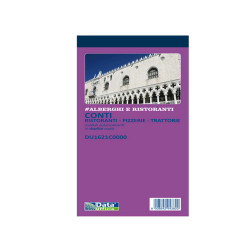 Blocco conti ristoranti/pizzerie/trattorie - 50 copie - 21,5 x 10 cm - DU1621C0000 - Data Ufficio