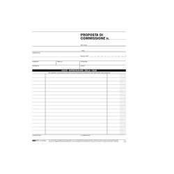 Blocco copia commissione - 50 fogli 2 copie autoricalcanti - 23 x 15cm - Edipro