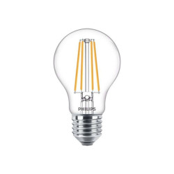 Philips - Lampadina LED - forma: A60 - trasparente finitura - E27 - 8.5 W (equivalente 75 W) - classe E - luce bianca calda - 2