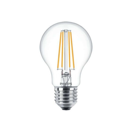 Philips - Lampadina LED - trasparente finitura - E27 - 7 W (equivalente 60 W) - classe E - luce bianca calda - 2700 K
