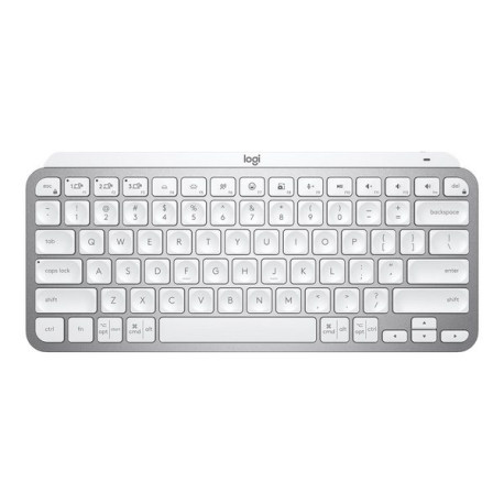 Logitech MX Keys Mini - Tastiera - retroilluminato - Bluetooth - QWERTY - italiana - grigio pallido