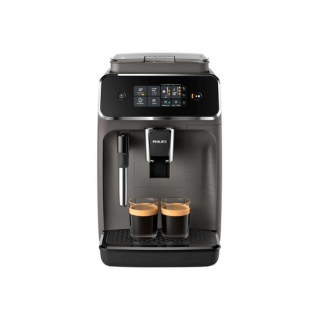 Philips Series 2200 EP2224 - Macchina del caffe' automatica con cappuccinatore - 15 bar - grigio cashmere
