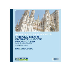 Blocco entrate/uscite extra cassa - 50/2 copie autoricalcante - DU1683C0000 - Data Ufficio