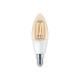 Philips Smart - Lampadina con filamento LED - forma: C35 - trasparente finitura - E14 - 4.9 W (equivalente 40 W) - classe F - b