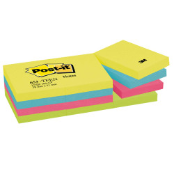 Blocco foglietti Colori Energy - 653-TFEN - 38 x 51 mm - 72 gr - colori assortiti - 100 fogli - Post-it