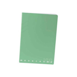 Pigna Monocromo 100 - Quaderno - graffettato - maxi - A4 - 18 fogli / 36 pagine - righe - disponibile in colori assortiti