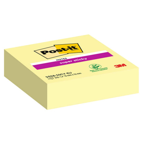 Blocco foglietti Cubo - 2028-SSCY-EU - 76 x 76 mm - giallo Canary - 270 fogli - Post-it