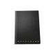 Pigna Monocromo Filo Singer - Taccuino - cucito - maxi - 220 x 280 mm - 80 fogli / 160 pagine - a righe - nero - polipropilene 