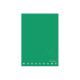 Pigna Monocromo Green - Quaderno - graffettato - maxi - A4 - 21 fogli - quadrettato - disponibile in colori assortiti