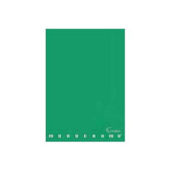 Pigna Monocromo Green - Quaderno - graffettato - maxi - A4 - 21 fogli - quadrettato - disponibile in colori assortiti