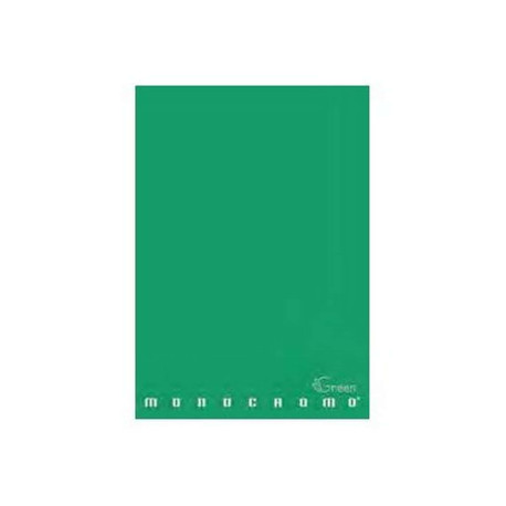 Pigna Monocromo Green - Quaderno - graffettato - maxi - A4 - 21 fogli - quadrettato - disponibile in colori assortiti